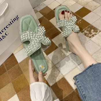 Vasarą Naujos Mados Xiao Zouju Sandalas Ne 2020 String Granulių Pleištai Mažai 1cm-3cm Kvėpuojantis neslidus aukštos kokybės Sandalai Moterims