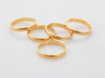 Collare 5 Sluoksnių Žiedai Aukštos Kokybės Aukso Spalvos Klasikinis Didmeninės Bižuterijos Žiedai Moterims/ Vyrams R409