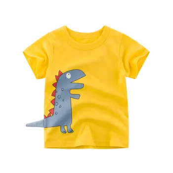 2020 metų Vasaros Berniukų Marškinėliai Vaikams Marškinėlius Gyvūnų Spausdinti trumpomis Rankovėmis Kūdikiui Mergaičių marškinėliai Medvilnės Vaikų marškinėliai Tee Viršūnes Berniukas Drabužiai