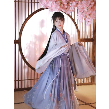 Senovės Kinų Hanfu Tradicinių Tang Dinastijos Princesė Moterų Kostiumai, Pasakų Suknelė Liaudies Emboridery Elegantiškas Moteris Rinkinys Festivalis