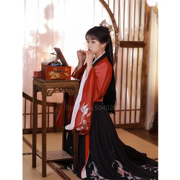 Senovės Kinų Hanfu Tradicinių Tang Dinastijos Princesė Moterų Kostiumai, Pasakų Suknelė Liaudies Emboridery Elegantiškas Moteris Rinkinys Festivalis
