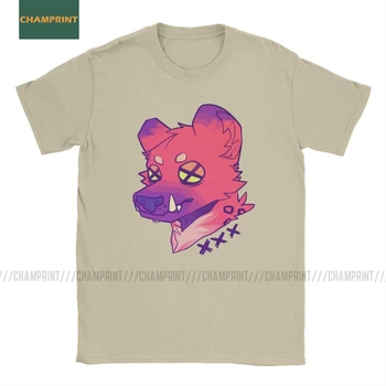 Triple Xxx Hyena Marškinėliai vyriški Grynos Medvilnės Derlius T-Shirt Gyvūnų Afrikos Safari Dykumoje Furry Tee Marškinėliai trumpomis Rankovėmis Viršūnes