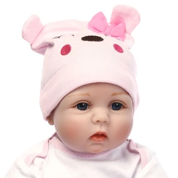 22 cm 55 cm Akys atsiveria Puoselėti Lėlės Tikroviška Reborn Baby Visą Silikono Priežiūros Lengvai Plaunamas Žaislas Vaikams