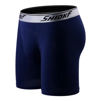 Medvilnės tamsiai mėlyna ilgai stilius Super Didelis dydis 7XL vyrų vyrų boksininkas underwears comfortble spalvų medvilnės 1005 parinktis