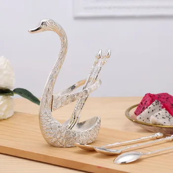 Šiaurės šalių namų ūkių mažos šakutės šaukštas nustatyti kūrybos vaisių stalo internete celebrity kavos šaukštas metalo mados desertas tortas šakutės