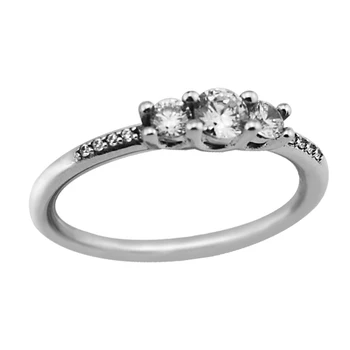 Aišku, CZ Elegancija Žiedai Moterų Dalyvavimas 925 Sterlingas Sidabro Juvelyriniai dirbiniai Moterų Žiedai Mados Asfaltuotas Kristalų Žiedai Mergaičių Papuošalai