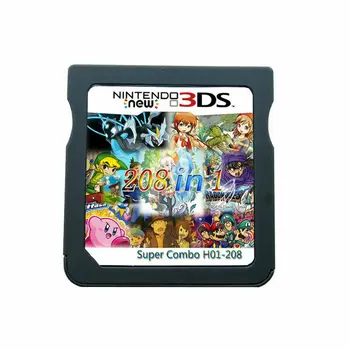 208 1 Pokemon Mario Vaizdo Žaidimų Kasetė Multicart Nintendo DS NDS NDSL NDSI 2DS 3DS MUS