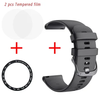 Aukštos kokybės Paketą rungtynės Smart Žiūrėti Huawei Amazfit GTR42 47mm Juodo plieno sagtis juosta Grūdintas kino Dirželio apsaugos žiedas
