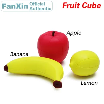 FanXin Vaisių Obuolių/Bananų/Citrinų Magic Cube Profesinės Greičio Įspūdį Twisty Antistress Švietimo Žaislai Vaikams Dovanų