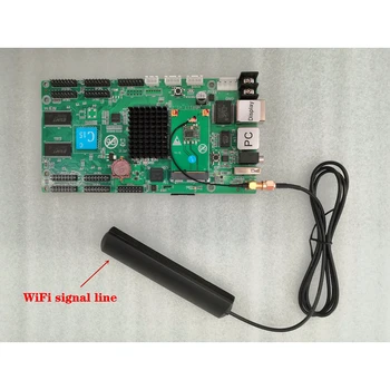 HD-C15 Asinchroninis WIFI, LAN USB Kontrolės Kortelės HUB75 RGB Full Led Ekranas Procesorius 384x320 112x1024 Pikselių