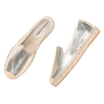 Loafer Originali Butas Espadrilles Moterų 2019 Naujas Nekilnojamojo Gumos Sapatos Zapatillas Mujer Užsivilkti Moteris Patogus, Suapvalinti Pirštas