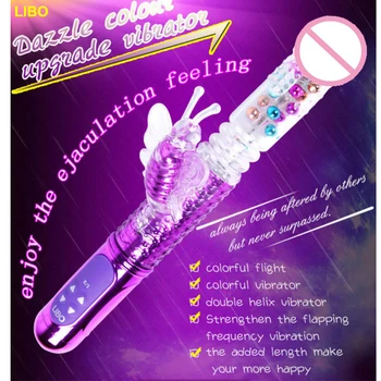 LIBO Laimingas Vibratoriai Moterims Magic Wand Massager Vibrator Sekso Žaislai, skirtas Moters Klitorio Stimuliatorius Erotiniai Žaislai