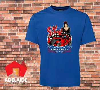 2019 Naują Atsitiktinis Cool Marškinėliai, Juokingi marškinėliai DTG Išspausdintas su Senosios Mokyklos Rockabilly Hot Rod 60s Maži, kad 7XL Karšto Pardavimo T-shirt