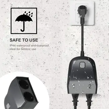 Wifi Smart Power Strip Lauko ES kištukinis Adapteris, Elektros kištukiniai Lizdai, Neperpučiamas Nuotolinę darbo Alexa 