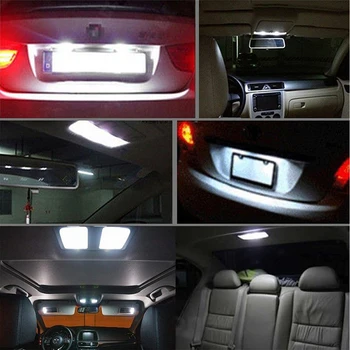 10vnt T10 W5W LED Auto Pakeitimas Lempos Automobilių Stovėjimo Šviesos Atstumas Dome Skaityti Interjero Kamieno Žibintas Honda Civic Sutarimu CRV