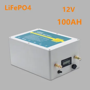 12v Lifepo4 100ah lifepo4 baterija lifepo4 12V100AH ličio baterija su 10A įkroviklio keitiklis,elektros varikliu