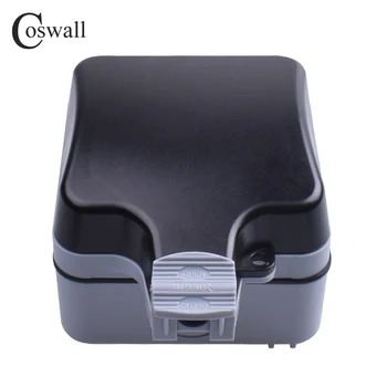 Coswall IP66 Neperpučiami ir Neperšlampami Lauko 16A ES Standartas Sieninis Elektros Lizdas Su Dual USB Įkrovimo lizdas 2.4 Produkcija