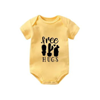 2019 ysculbutol Naujo Dizaino mados free hugs jie naudoja kūdikių bodysuit individualų baby berniukas ir mergaitė drabužiai