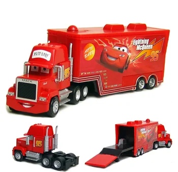 Disney Pixar Automobilių Žaislai Diecast Lydinio ir Plastiko Mack Sunkvežimių Žaibas McQueen Jauniklį Hicks Žaislas Modelio Automobilių Vaikams Bakas