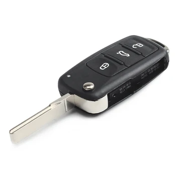 KEYYOU 20PCS 3 mygtukai Lankstymo Automobilio raktas Switchblade Klavišą Flip klavišą 