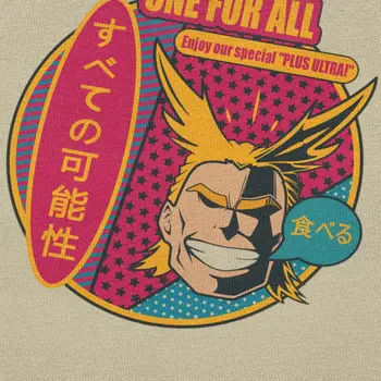 Juokinga Boku No Herojus akademinės bendruomenės Marškinėliai Vyrams Medvilnės Nuostabus Anime T-shirt O-kaklo trumpomis Rankovėmis, Visi Gali Plus Ultra Tee Viršūnes Drabužiai