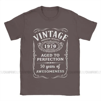 Vintage Tik 1970 Edition Marškinėliai Vyrams Medvilnės Derlius T-Shirt 50-ojo Gimtadienio Dovana 50 Metų Tee Trumpas Rankovės 4XL 5XL
