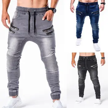 2020 Nauji Džinsai, kelnės, vyriški džinsai atsitiktinis veikia užtrauktukas stilingas slim džinsai, kelnės hombr poilsiu masculino jean