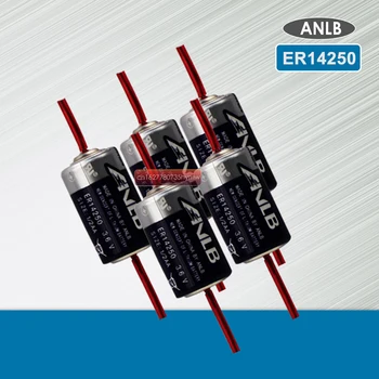 5VNT ANLB ER14250 ER 14250 CR14250SL 1/2 AA 1/2AA 3,6 V 1200mAh PLC pramonės ličio baterija Su Kaiščiais pirminės baterijos