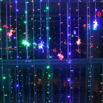 3x1/3x3/3x2m LED Varveklis String Užuolaidų Žiburiai Kalėdų Pasakos Lauko kambarys, Vestuvių/Šalis//Sodo Puošmena Šviesos patalpose