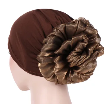 2020 Naujas Musulmonų Elastinga Turbaną Kepurės Kietas Gėlių Beanie Skrybėlių Chemo Kepuraitė Moterims Kaspinai Turbante Plaukų Aksesuarai, Galvos Apdangalai