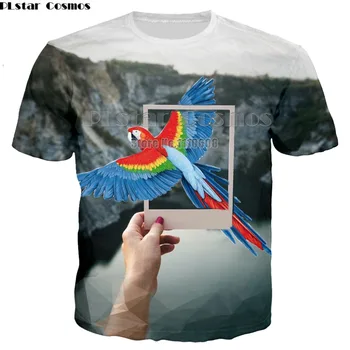 Plus size Vyrų/Moterų 3D spausdinimo atsitiktinis marškinėlius žvirblis, gyvūnų, paukščių t-shirt hoodie Harajuku Papūga t shirt/Hoodies/Palaidinukė 7XL