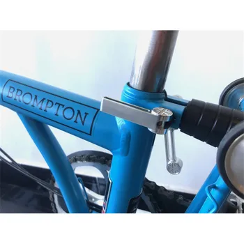 3 spalvų Sulankstomas Dviratis Aliuminio nuo balnelio iškyšos Įrašą Kablys brompton dviratį BMX nuo balnelio iškyšos Apkabos, Lengvas