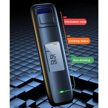 Nešiojamų Alkoholio Testeris Ne-Susisiekite su Alkoholio Kvapą Testeris, Skaitmeninis Displėjus, USB Įkrovimo Breathalyzer Analizatorius Didelis Tikslumas