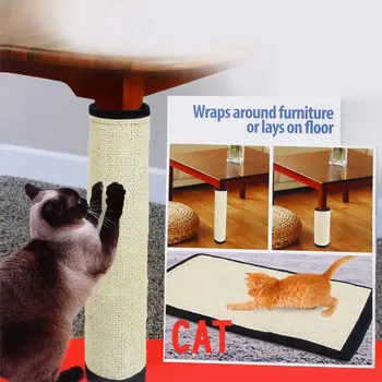 Katė nulio trinkelėmis natūralaus sizalio katė mokymo anti-scratch padas neslidus katė nulio, kiliminė danga, baldai, apsaugos kilimėlis
