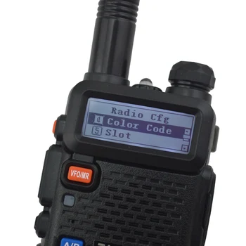 2vnt DM-5R baofeng 2-os Kartos DMR Skaitmeninio Radijo VHF/UHF Dual Band DMR I Pakopos ir II FM Walkie Talkie +1pcs USB programavimo kabelis