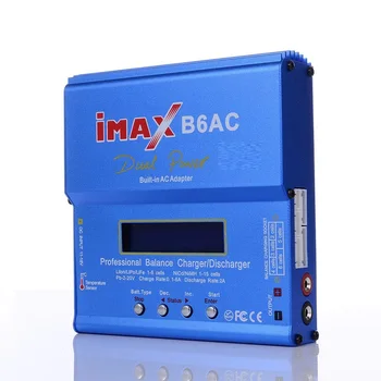 IMAX B6 B6AC 80W RC Balansą, Baterijos Kroviklis Išleidiklis už Lipo/Li-ion/Gyvenimas/NiMh Baterijos su skystųjų KRISTALŲ Ekranas