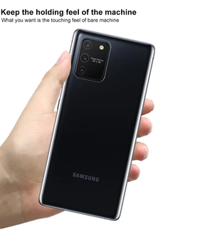 Samsung Galaxy S10 Lite Screen Protector IMAK Hidrogelio III Telefono Ekranas+Atgal TPU Apsauginės Plėvelės Samsung Galaxy A91 M80s