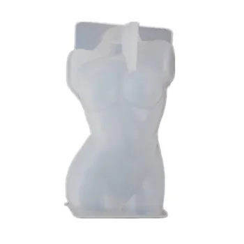 3PCS 3D Deivė Kūno Formos Silicio Pelėsių,Seksualus Modelis Kūno Stovėti Papuošalai Dervos Pelėsių,blizgančios Veidrodis, Blizga Pelėsių, Paveikslas, Figuri