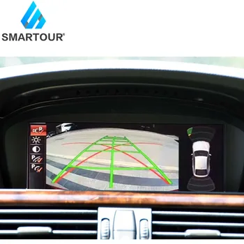 Smartour Iššifruoti Kelio Langelį BMW CIC Sistema 2009-2012 X5 Pradinį Ekraną Atnaujinti Sistema, važiuojant Atbuline eiga Modulis +Galinio vaizdo kamera