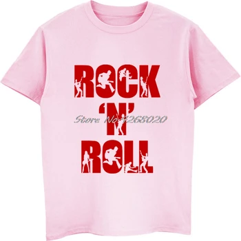 Mados Rock N Roll Asmeninį Muzikos marškinėliai Vyrams trumpomis Rankovėmis O-kaklo Medvilnės Marškinėliai Vasaros Vyrų Hip-Hop Marškinėliai Harajuku Tees