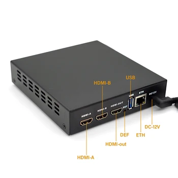 Nuorodą Pi ENC2 Hisilicon Hi3531DV100 HDMI/NDI Kodavimo Dekodavimo HD H. 265+smartP AVBR/RTMP/RTSP/ONVIF Live Transliacijos YouTube, Facebook