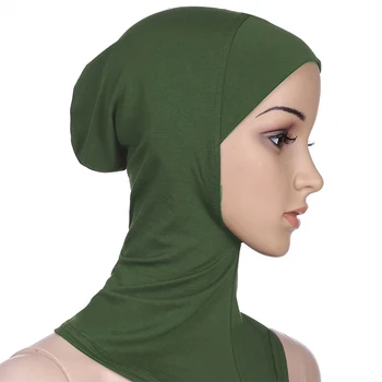 Musulmonų Underscarf Moterų Šydas, Hijab skarų Musulmonų Moterų Skara Rait Galvos Moterims moteriški Hijabs Hijab Kepurės Kepurės Islamo