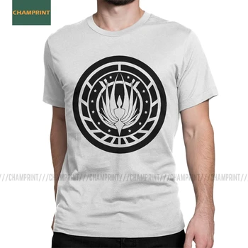 Vyriški Marškinėliai Battlestar Galactica Kolonijinės Ruonių, Medvilnės Marškinėliai trumpomis Rankovėmis Dwightas Tarnyba Runkeliai Lokys T Shirt O Kaklo Viršų