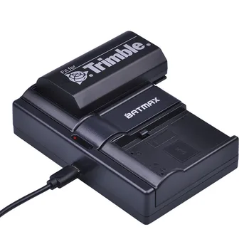 Batmax 2VNT 54344 Baterija+USB Dual Įkroviklio Trimble 29518,46607,52030,38403,R8,5700,5800, R6, R7, R8, R8 GNSS GPS Imtuvas