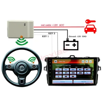 Hoxiao 10 Pagrindinių Automobilio Vairo Nuotolinio Valdymo Valdiklis Muzikos Belaidžio DVD GPS Universalus Automobilio Radijas, Nuotolinio Valdymo Mygtukai
