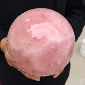 Natūralus Rožinis Rožinė Kvarco Magic Crystal Healing Kamuolys Srityje