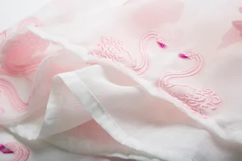 Mottelee Mergaičių Suknelė Rožinės spalvos Swan Siuvinėjimo Kūdikių Suknelės Išgalvotas Vaikams, Vestuvės, Vestuvių Suknelė Vaikams, Cartoon Drabužius Mergina