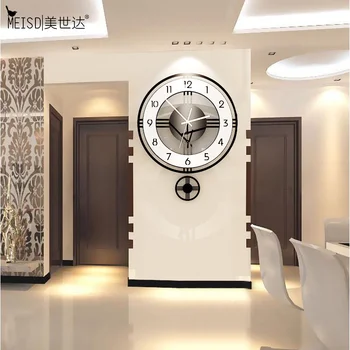 MEISD Kokybės Akrilo Laikrodžio Švytuoklės Modernus Dizainas Laikrodis Kūrybos Kvarco Silent Žiūrėti Namų Dekoro Gyventi Kambaryje Horloge Nemokamas Pristatymas