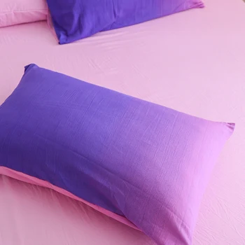 Purpurinis rožinis gradientas patalynės komplektas patogus antklode padengti minkšta antklodė padengti pagalvių užvalkalai paklode mados patalyne, parduoti gerai