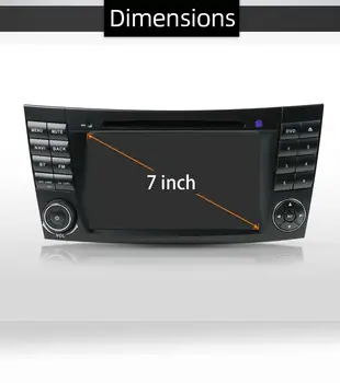 7inch Android 10.0 Automobilio multimedijos grotuvo Mercedes Benz E-class W211 E300 CLS/W219 Automobilio Radijas Stereo GPS Navi 